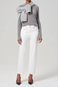 CITIZENS OF HUMANITY PALMA STRAIGHT JEANS IN SOFT WHITE