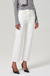 CITIZENS OF HUMANITY PALMA STRAIGHT JEANS IN SOFT WHITE