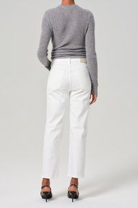 CITIZENS OF HUMANITY PALMA STRAIGHT JEANS IN SOFT WHITE