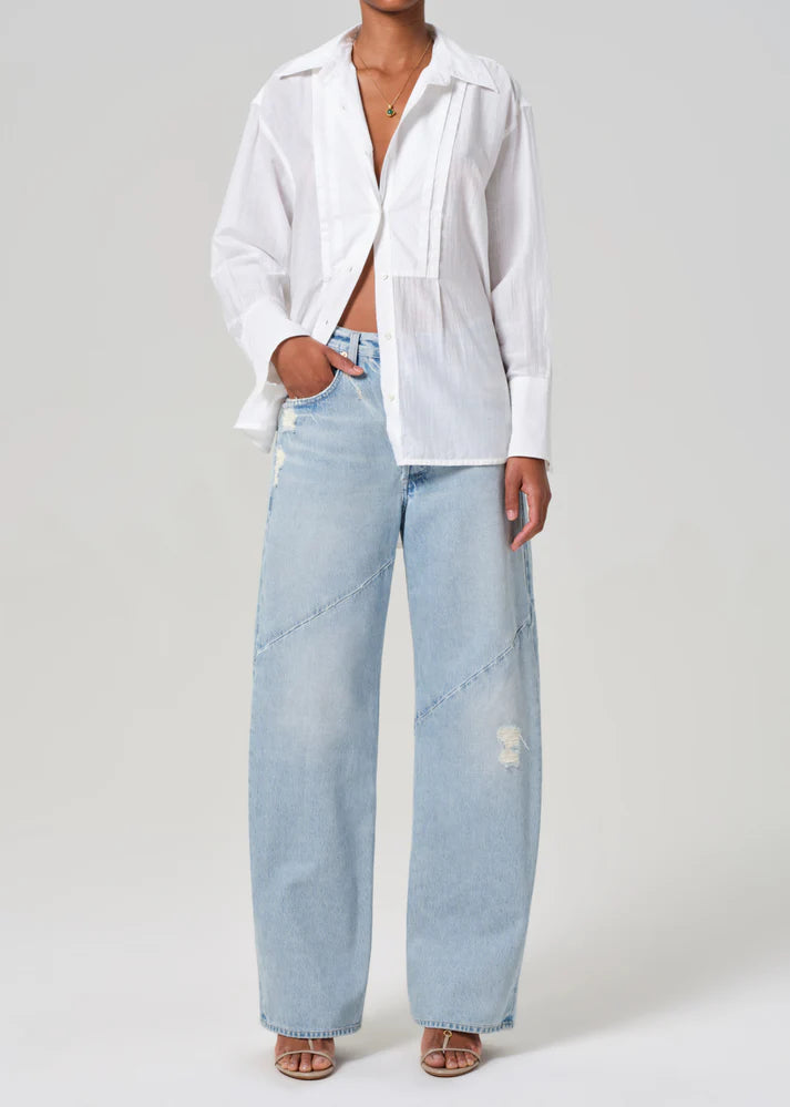 AYLA SWIRL BAGGY CUFFED JEAN