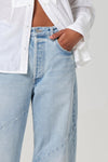 AYLA SWIRL BAGGY CUFFED JEAN