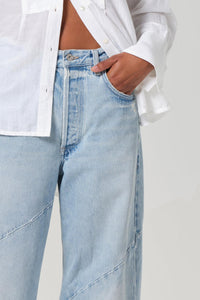 AYLA SWIRL BAGGY CUFFED JEAN