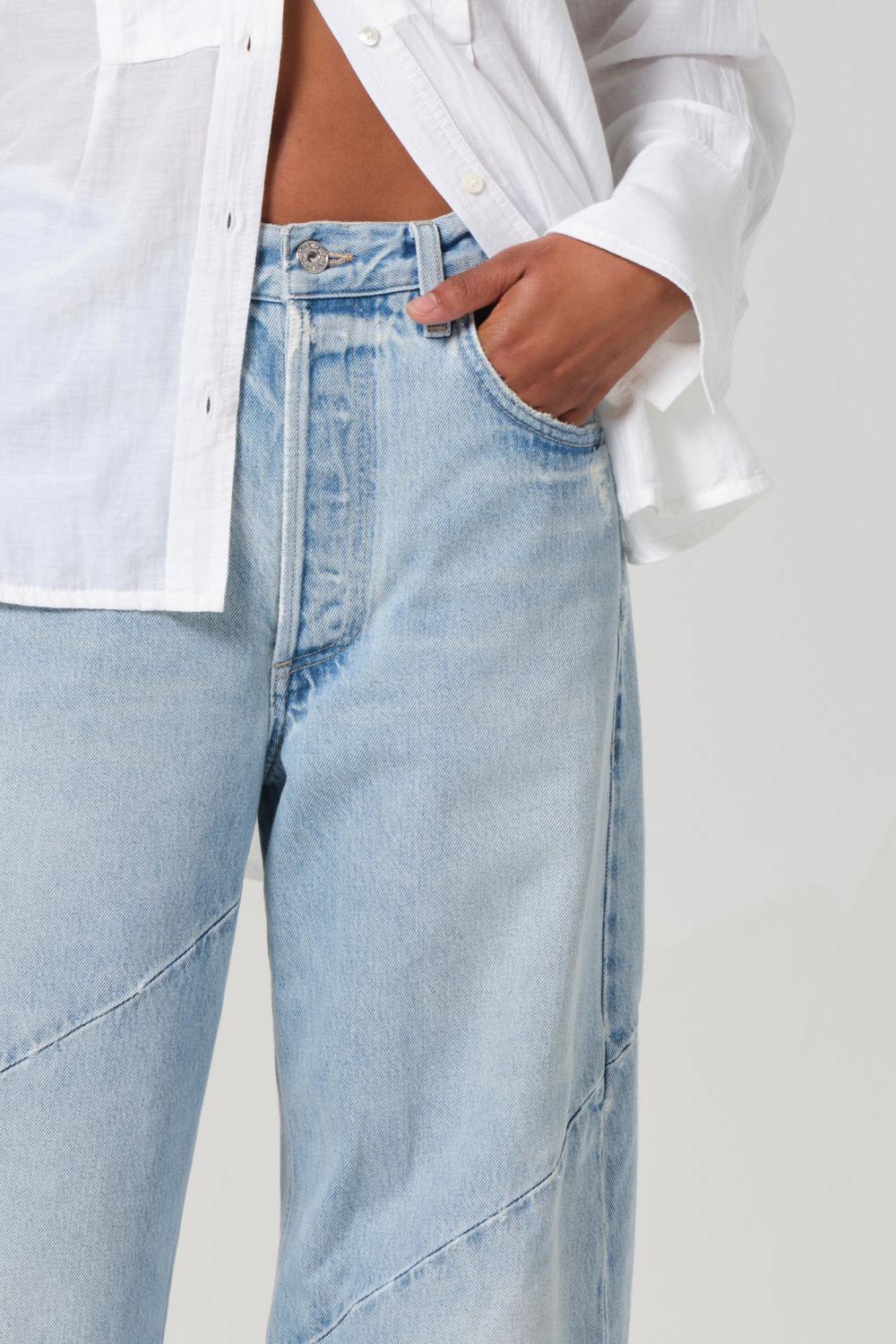 AYLA SWIRL BAGGY CUFFED JEAN