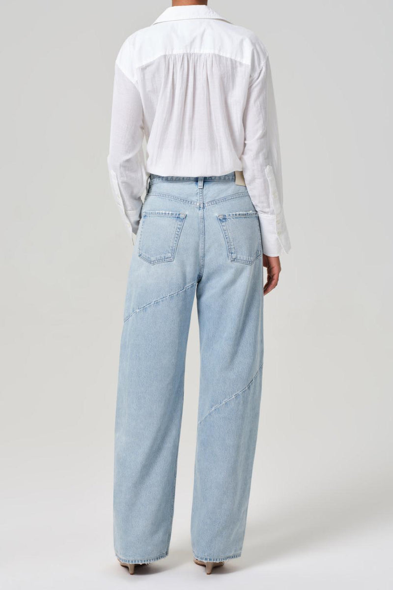 AYLA SWIRL BAGGY CUFFED JEAN