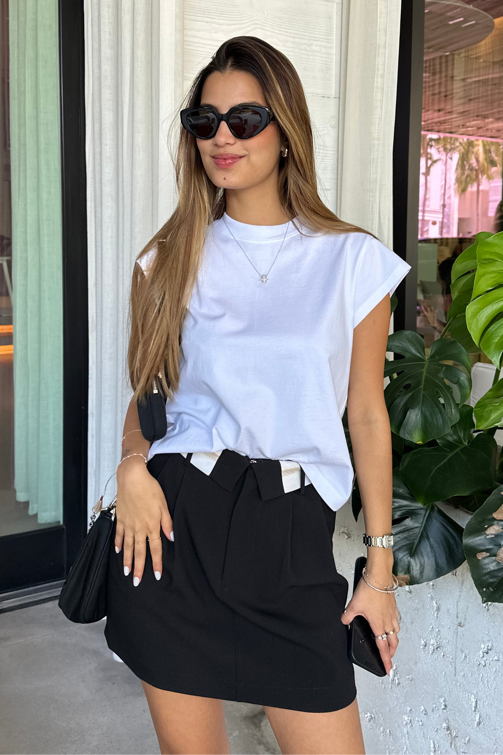 BRYCE CAP SLEEVE TEE