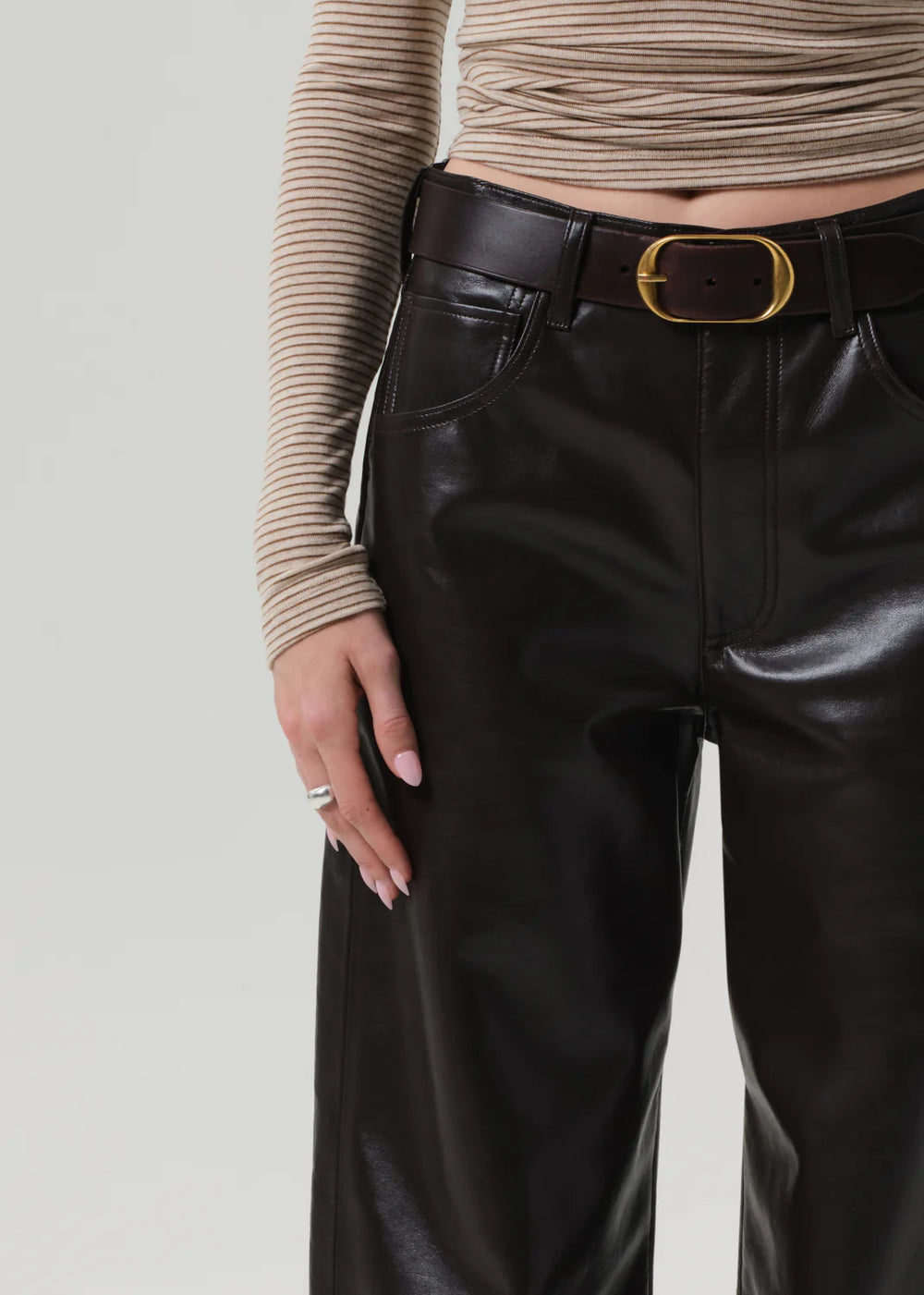 AYLA BAGGY RECYCLED LEATHER