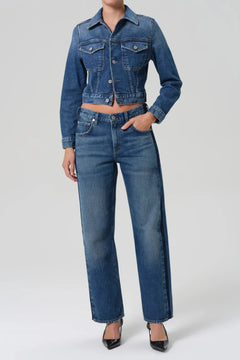 LINDZ L/R EASY STRAIGHT WITH TUXEDO STRIPE