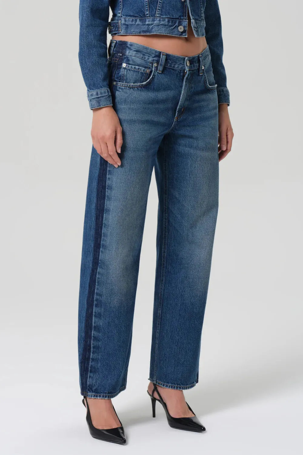 LINDZ L/R EASY STRAIGHT WITH TUXEDO STRIPE