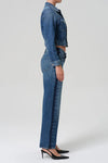 LINDZ L/R EASY STRAIGHT WITH TUXEDO STRIPE
