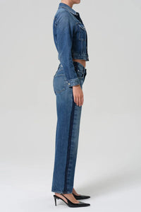 LINDZ L/R EASY STRAIGHT WITH TUXEDO STRIPE