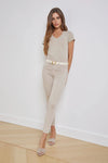 L'AGENCE MARGOT HIGH RISE SKINNY IN BISCUIT