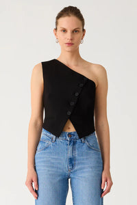 MISHA COSIMA TOP IN BLACK