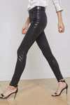 MARGUERITE COATED HIGH RISE SKINNY
