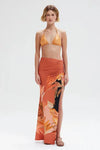 PATBO BANANIER MAXI SKIRT IN PEACH