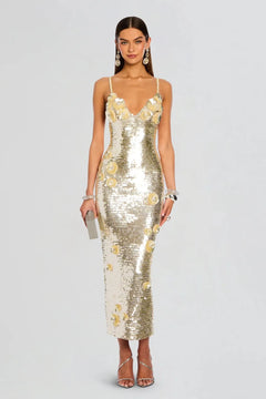 INES EMBROIDERED DRESS