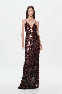 SAPPHIRE SEQUIN MAXI DRESS