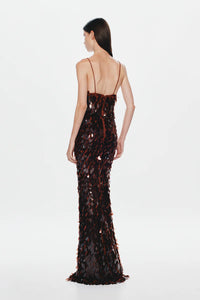 SAPPHIRE SEQUIN MAXI DRESS
