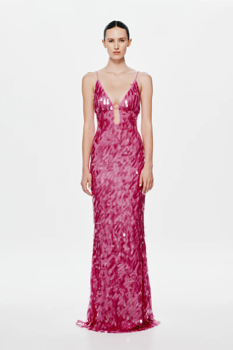 SAPPHIRE SEQUIN MAXI DRESS
