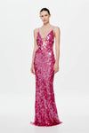 SAPPHIRE SEQUIN MAXI DRESS
