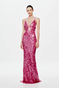 SAPPHIRE SEQUIN MAXI DRESS