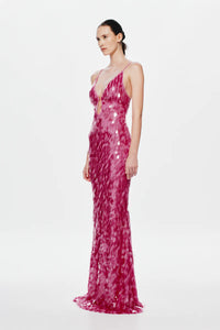 SAPPHIRE SEQUIN MAXI DRESS