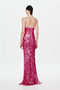 SAPPHIRE SEQUIN MAXI DRESS