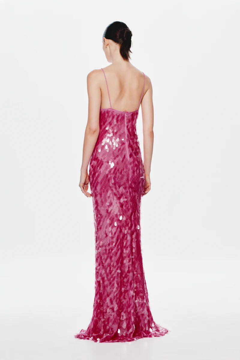 SAPPHIRE SEQUIN MAXI DRESS