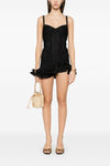 CHARO RUIZ IBIZA SHORT DRESS CHERRIE IN BLACK MYTH