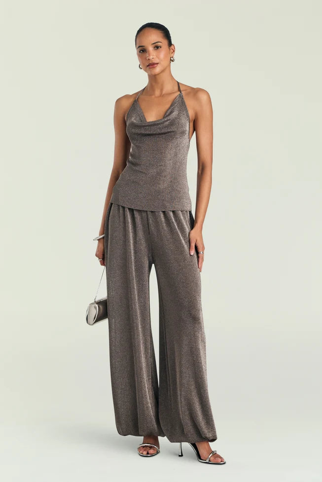 ESMERELDA METALLIC KNIT TOP