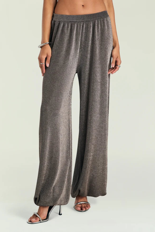 ESMERELDA METALLIC KNIT PANT