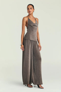 ESMERELDA METALLIC KNIT TOP