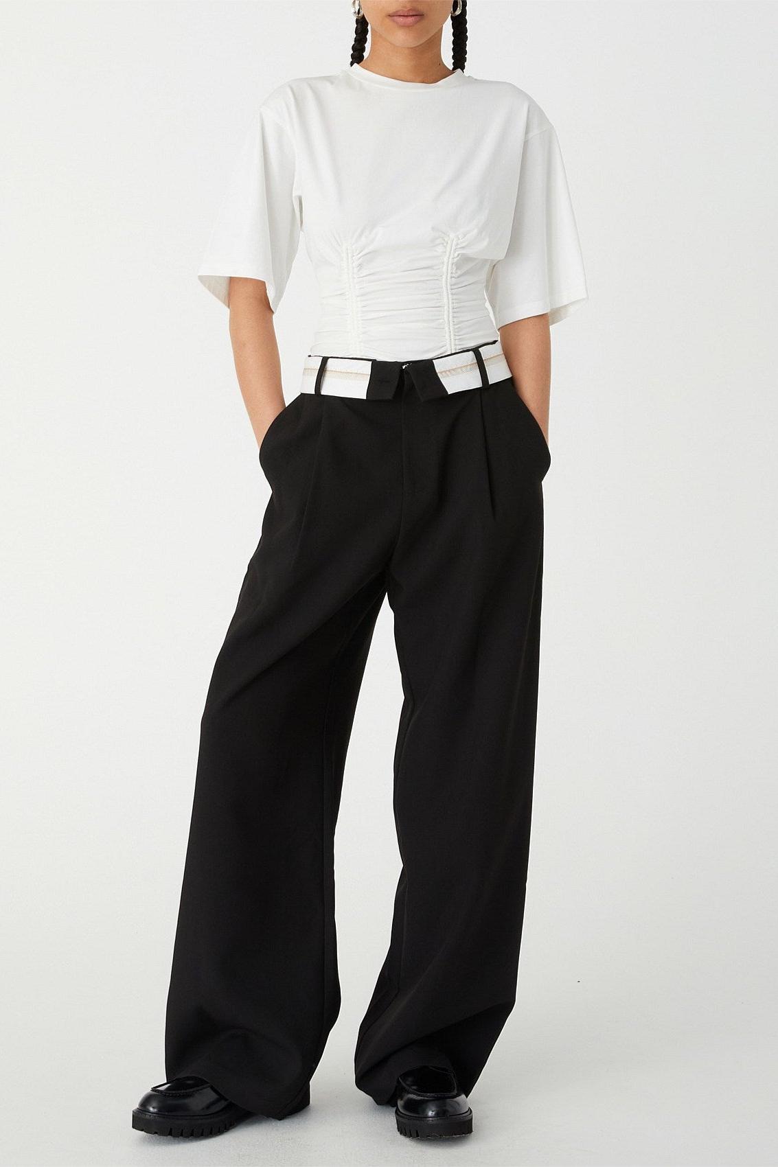 MISHA OWEN PANTS IN BLACK