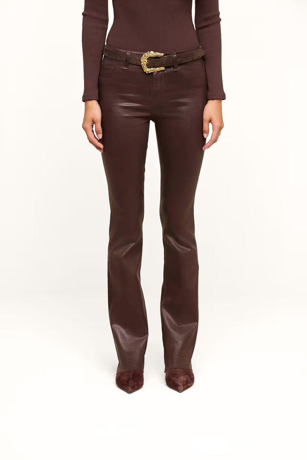 RUTH H/R COATED STRAIGHT-LEG JEAN