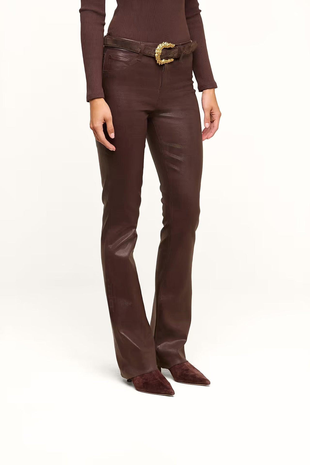 RUTH H/R COATED STRAIGHT-LEG JEAN