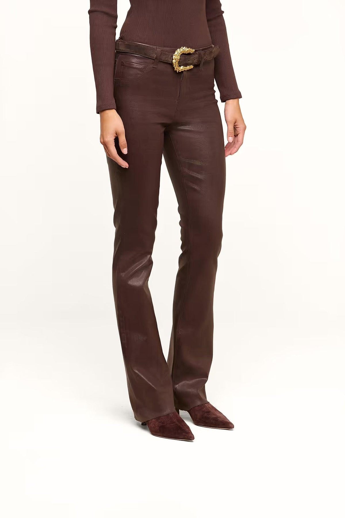 RUTH H/R COATED STRAIGHT-LEG JEAN