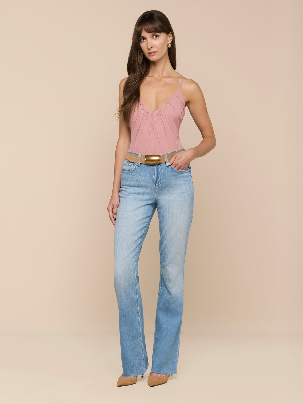 RUTH H/R STRAIGHT-LEG RAW JEAN