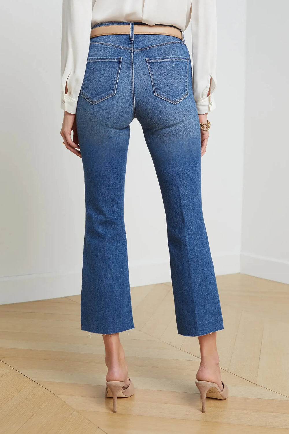 KENDRA H/R CROPPED FLARE JEAN