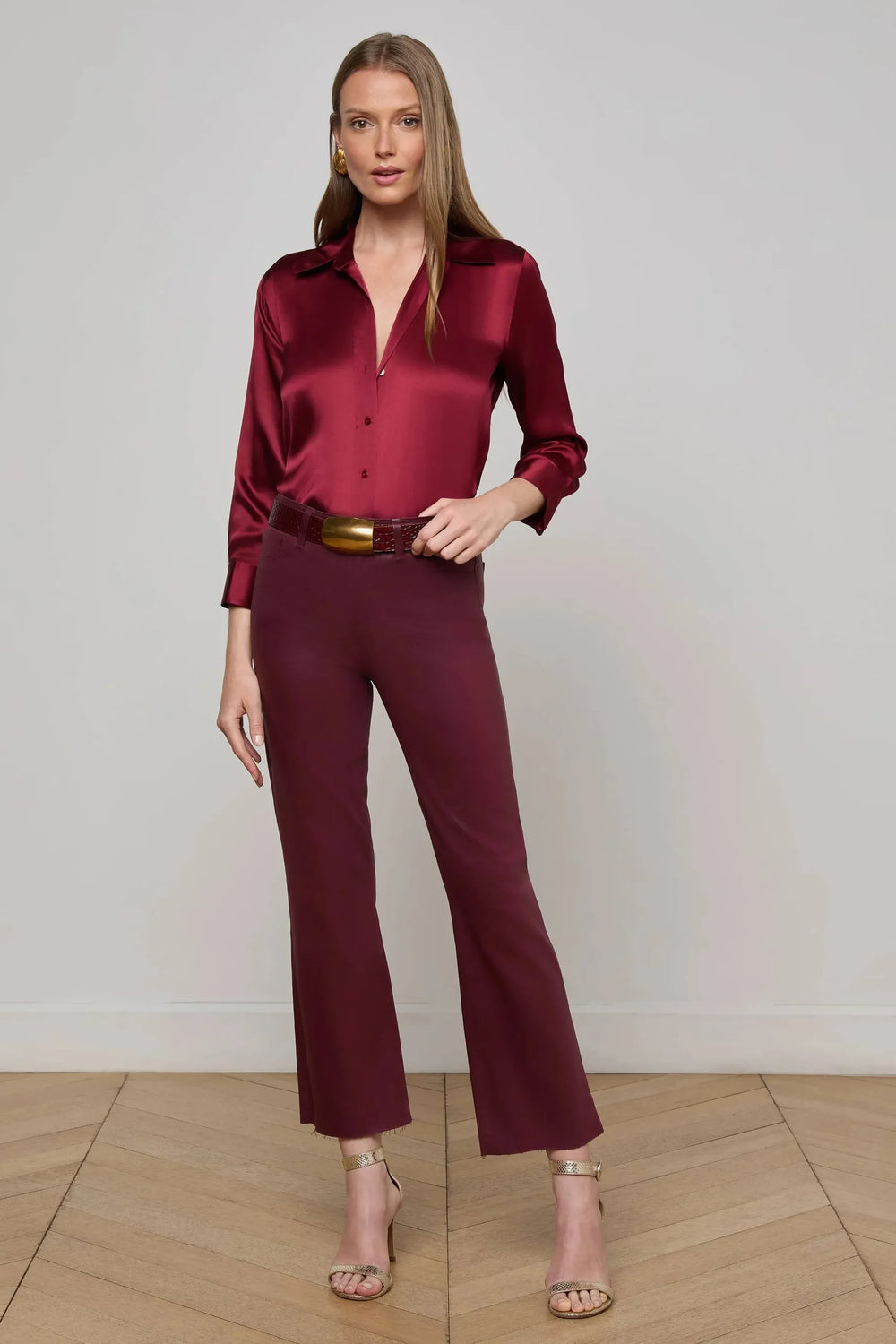 KENDRA H/R CROPPED FLARE JEAN