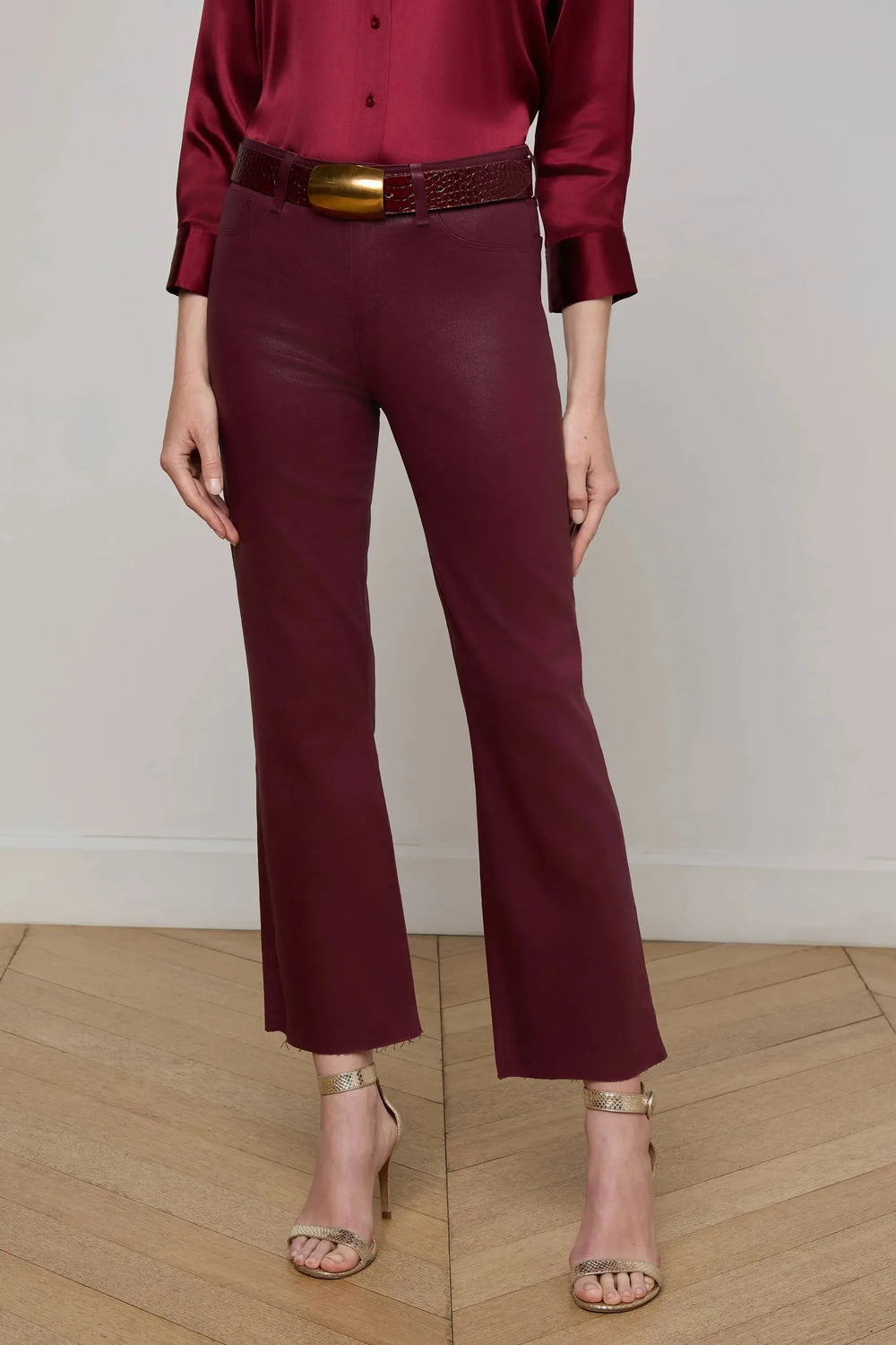 KENDRA H/R CROPPED FLARE JEAN