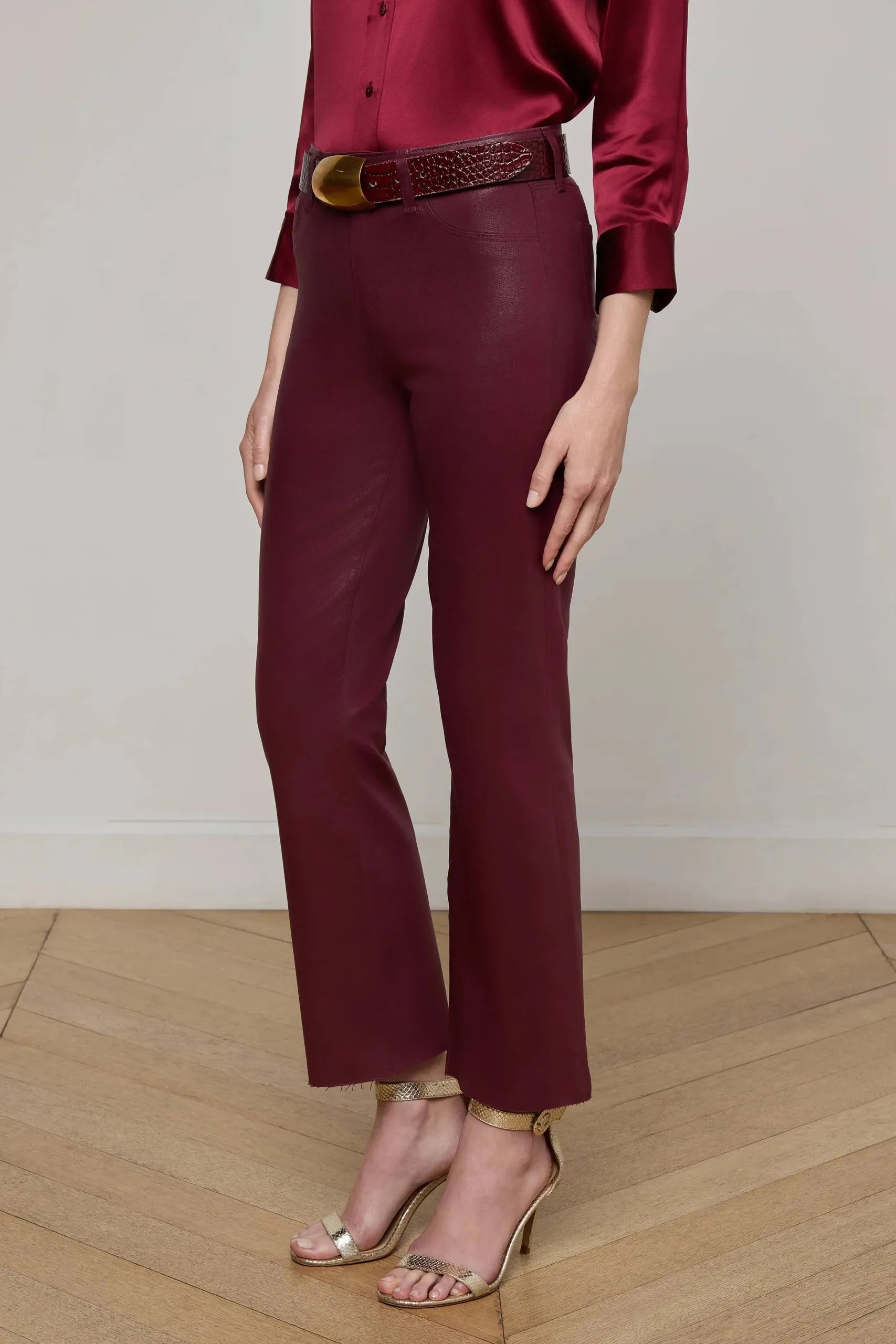 KENDRA HIGH RISE CROPPED FLARE JEAN