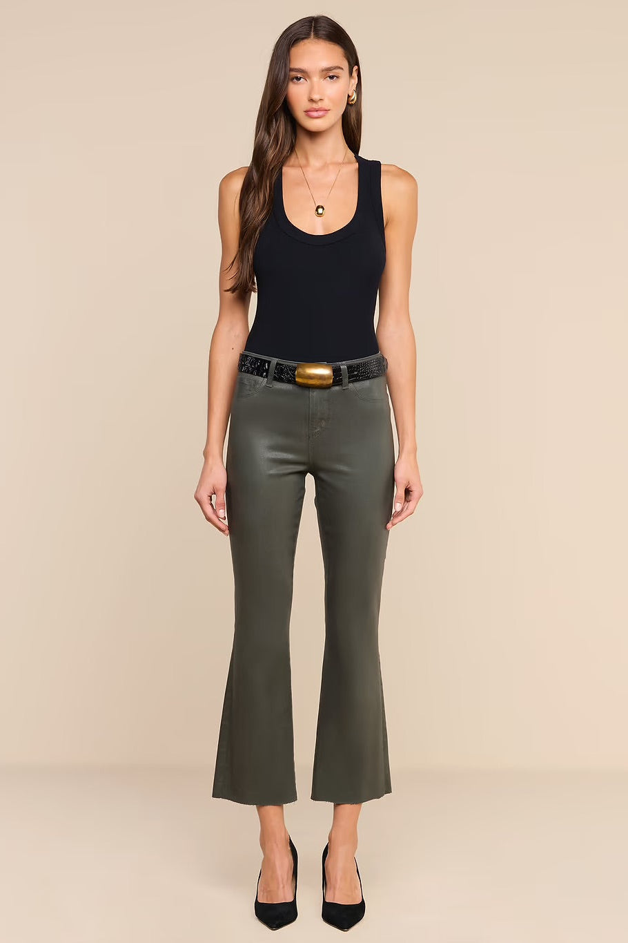 KENDRA H/R CROP FLARE JEAN