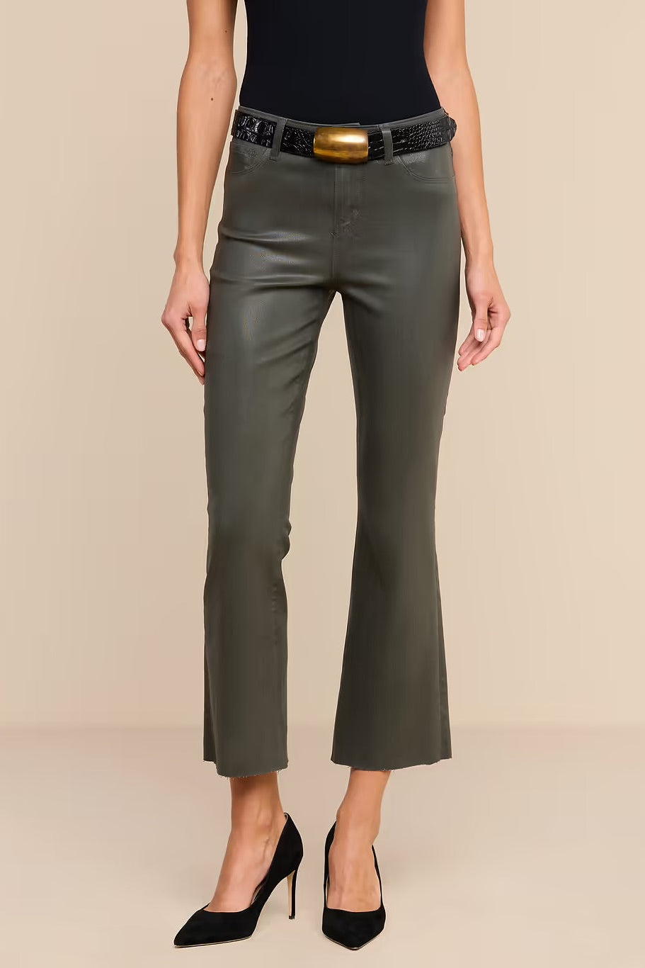 KENDRA H/R CROP FLARE JEAN