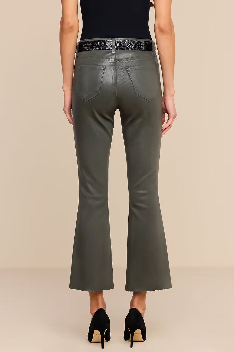 KENDRA H/R CROP FLARE JEAN