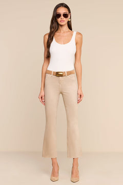 KENDRA H/R COATED CROP FLARE JEAN