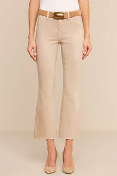 KENDRA H/R COATED CROP FLARE JEAN