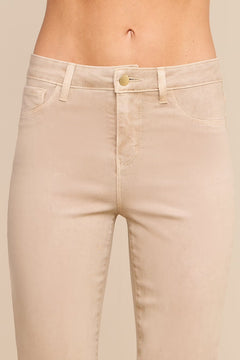 KENDRA H/R COATED CROP FLARE JEAN