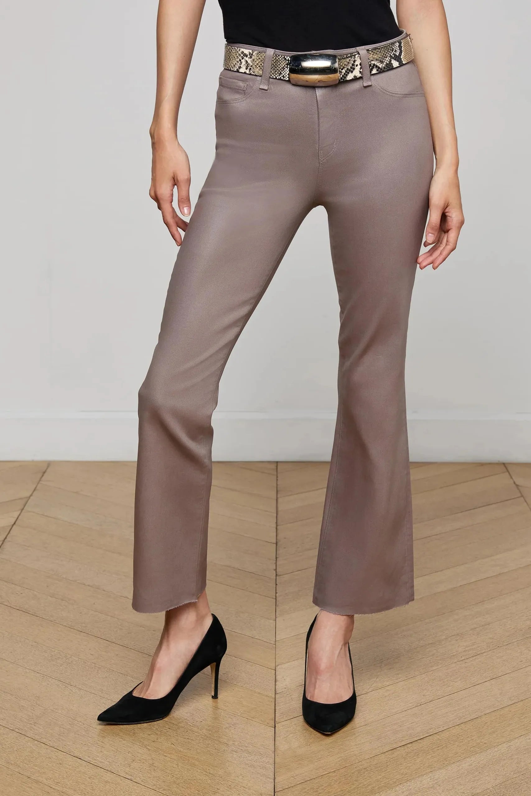 KENDRA HIGH RISE CROPPED FLARE JEAN