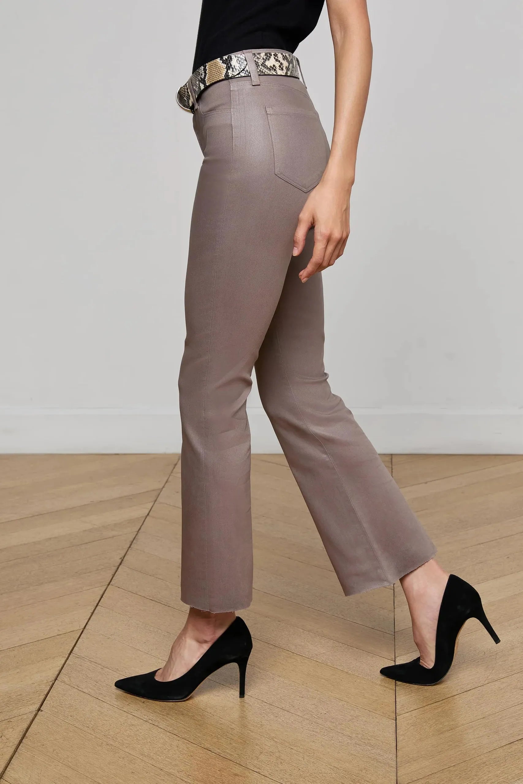 KENDRA HIGH RISE CROPPED FLARE JEAN