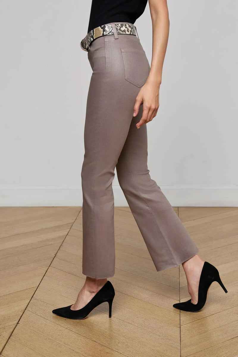 KENDRA HIGH RISE CROPPED FLARE JEAN