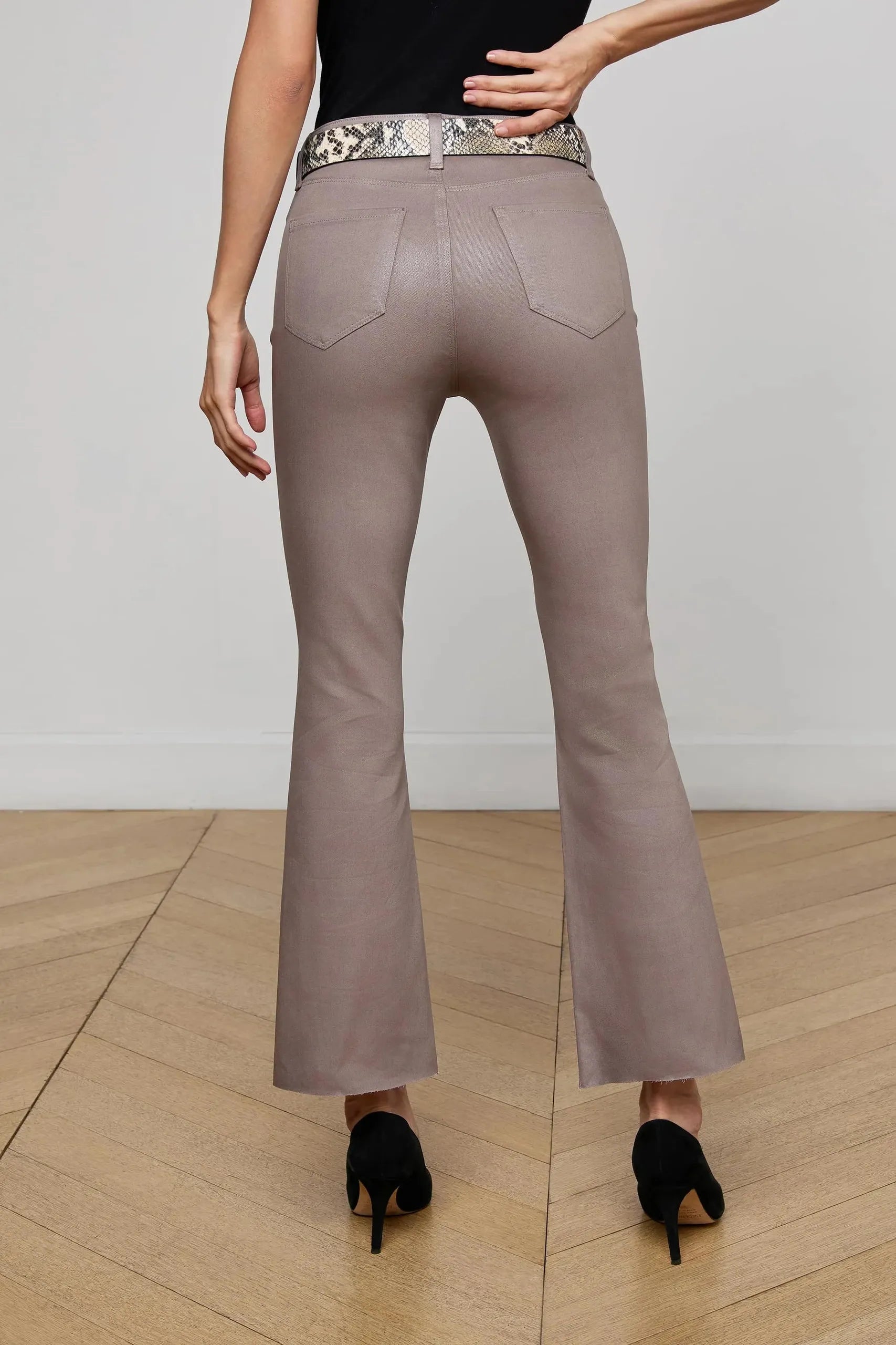 KENDRA HIGH RISE CROPPED FLARE JEAN